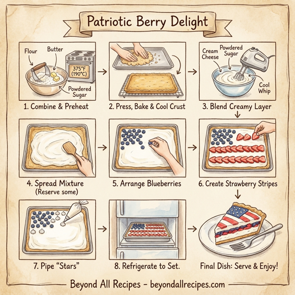 Patriotic Berry Delight instructions
