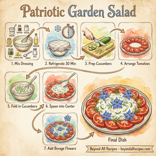 Patriotic Garden Salad instructions