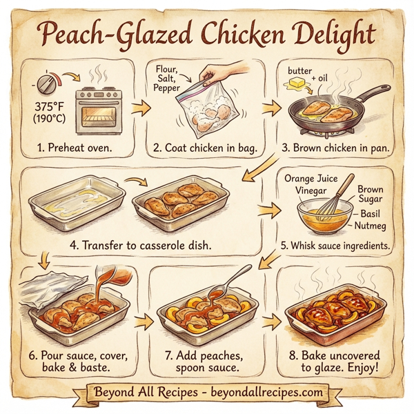 Peach-Glazed Chicken Delight instructions