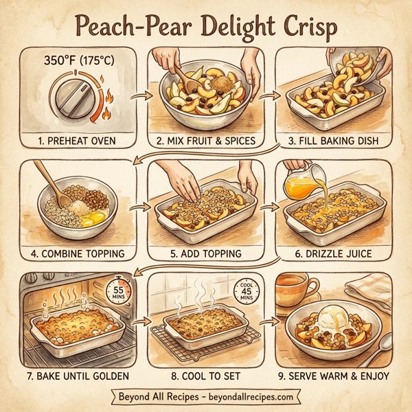 Peach-Pear Delight Crisp instructions