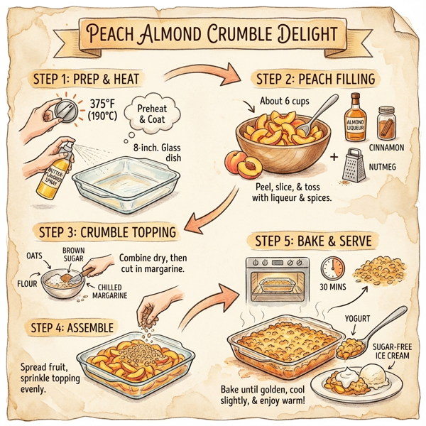 Peach Almond Crumble Delight instructions