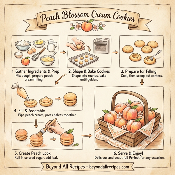 Peach Blossom Cream Cookies instructions