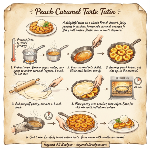 Peach Caramel Tarte Tatin instructions