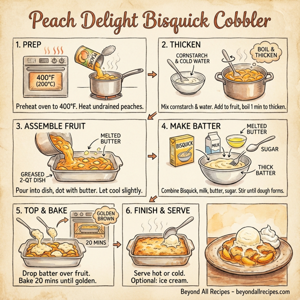 Peach Delight Bisquick Cobbler instructions