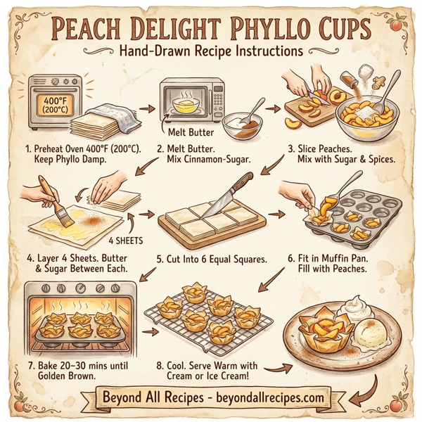 Peach Delight Phyllo Cups instructions