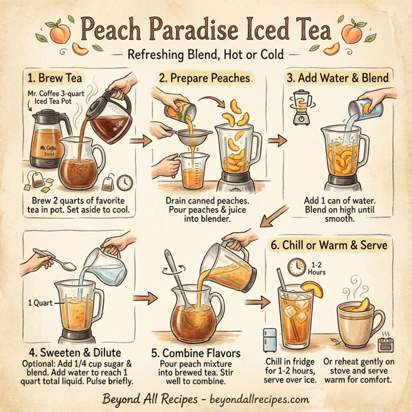Peach Paradise Iced Tea instructions