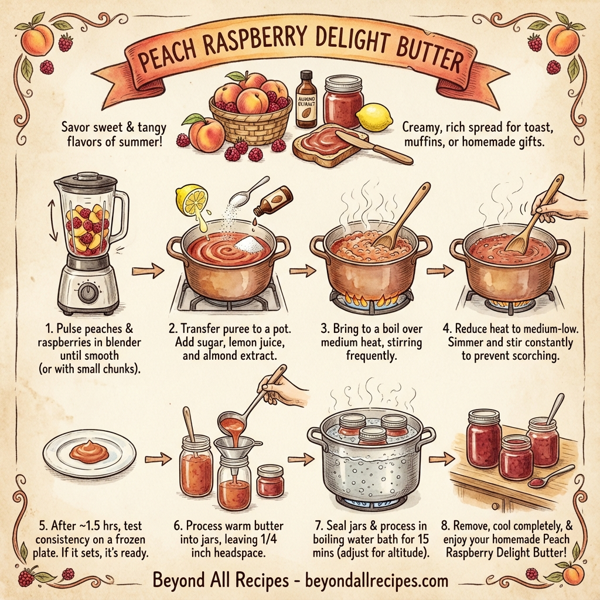 Peach Raspberry Delight Butter instructions
