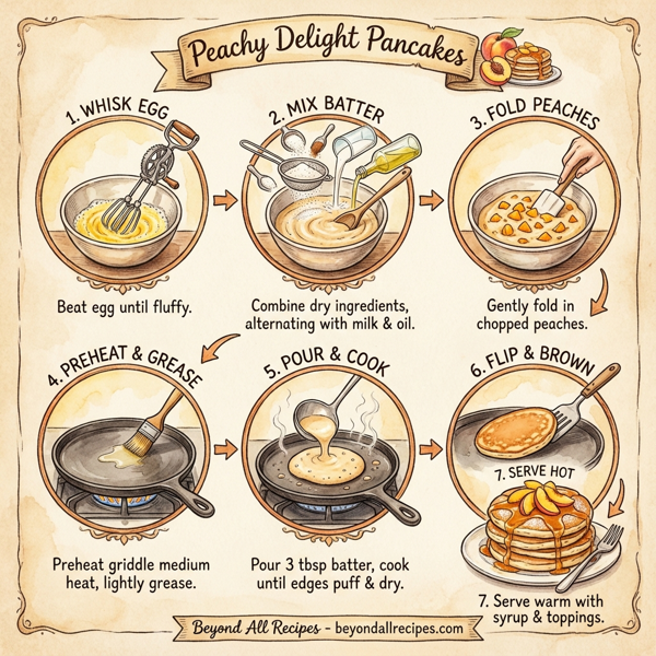 Peachy Delight Pancakes instructions