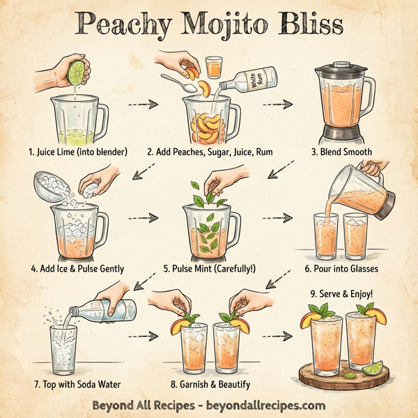 Peachy Mojito Bliss instructions