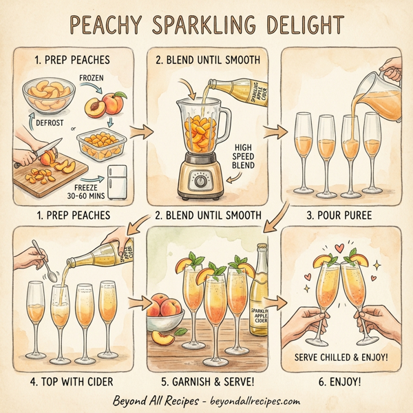Peachy Sparkling Delight instructions