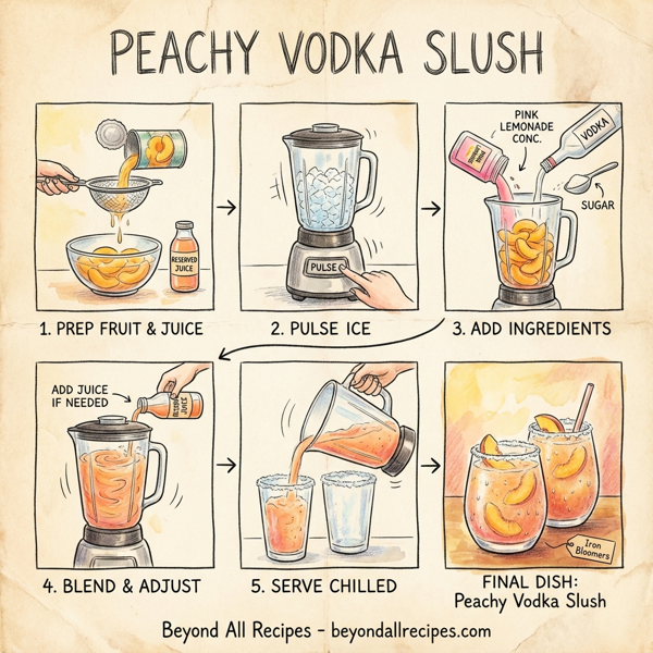 Peachy Vodka Slush instructions