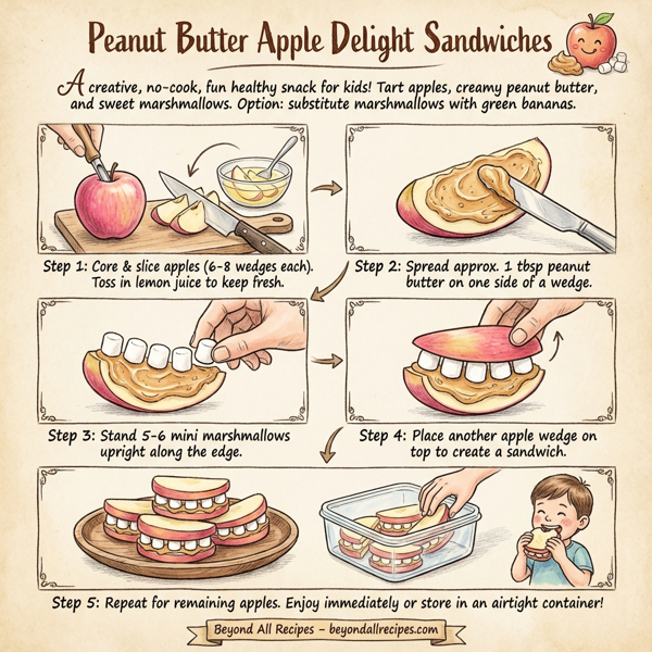 Peanut Butter Apple Delight Sandwiches instructions