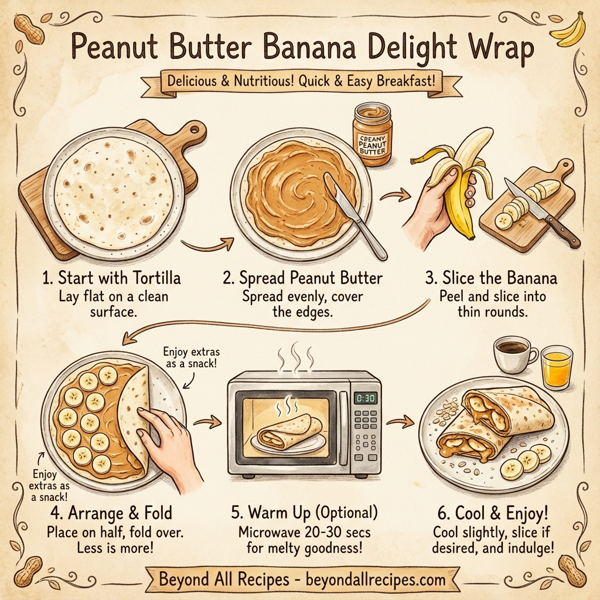 Peanut Butter Banana Delight Wrap instructions