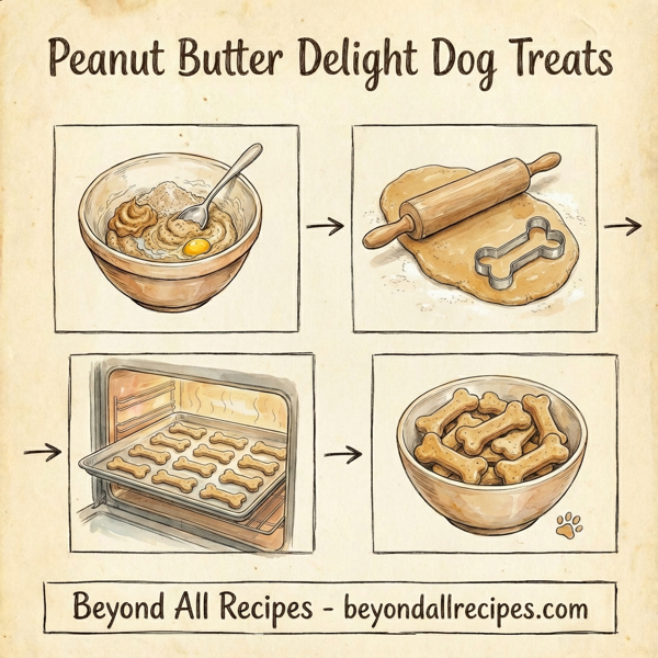 Peanut Butter Delight Dog Treats instructions