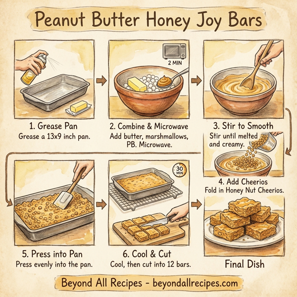 Peanut Butter Honey Joy Bars instructions