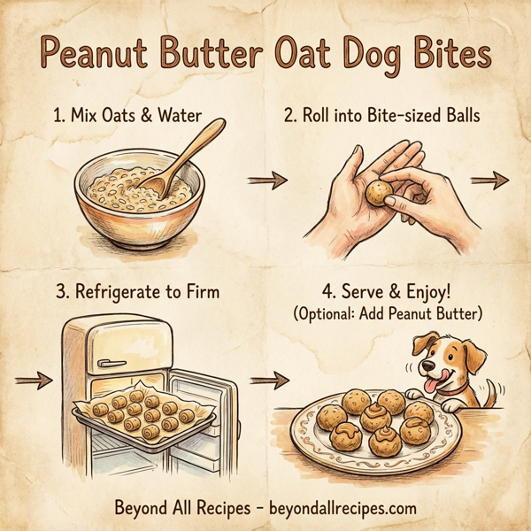 Peanut Butter Oat Dog Bites instructions