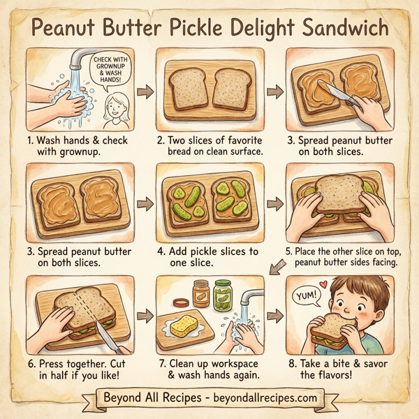Peanut Butter Pickle Delight Sandwich instructions