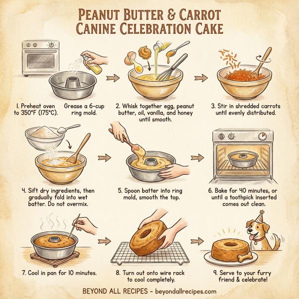 Peanut Butter & Carrot Canine Celebration Cake instructions