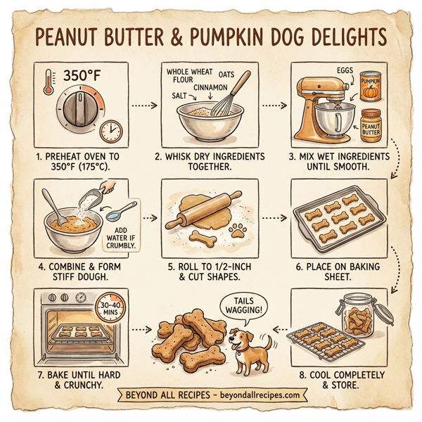 Peanut Butter & Pumpkin Dog Delights instructions