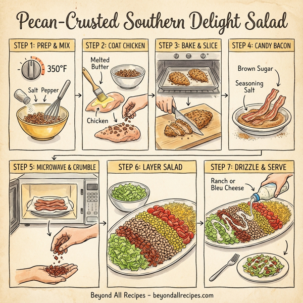 Pecan-Crusted Southern Delight Salad instructions
