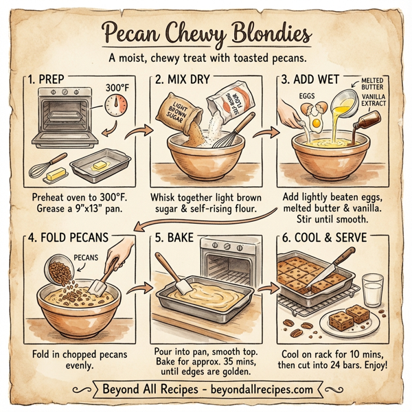Pecan Chewy Blondies instructions