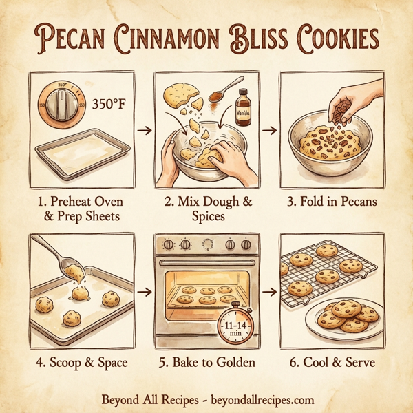 Pecan Cinnamon Bliss Cookies instructions