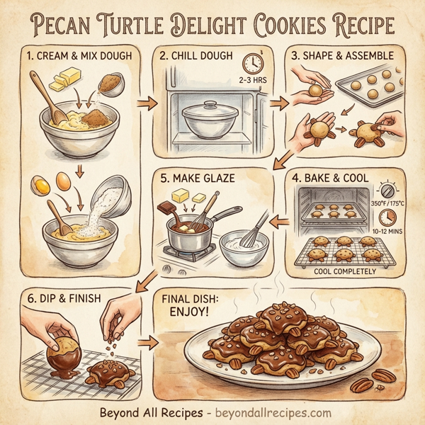 Pecan Turtle Delight Cookies instructions