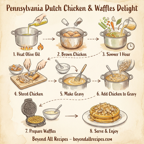 Pennsylvania Dutch Chicken & Waffles Delight instructions