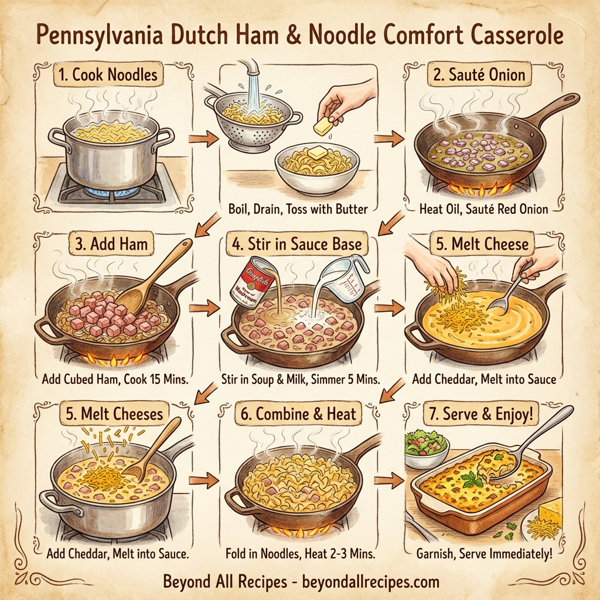 Pennsylvania Dutch Ham & Noodle Comfort Casserole instructions