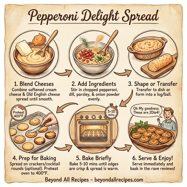 Pepperoni Delight Spread instructions