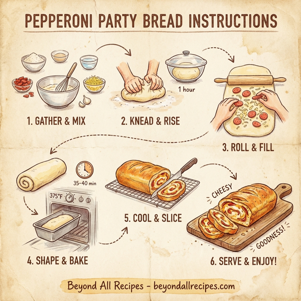 Pepperoni Party Bread instructions