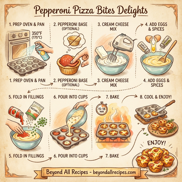 Pepperoni Pizza Bites Delights instructions