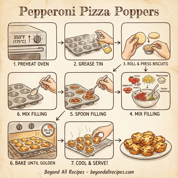 Pepperoni Pizza Poppers instructions