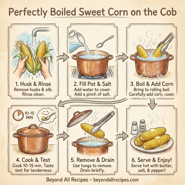 Perfectly Boiled Sweet Corn on the Cob instructions