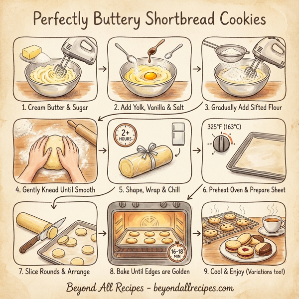 Perfectly Buttery Shortbread Cookies instructions