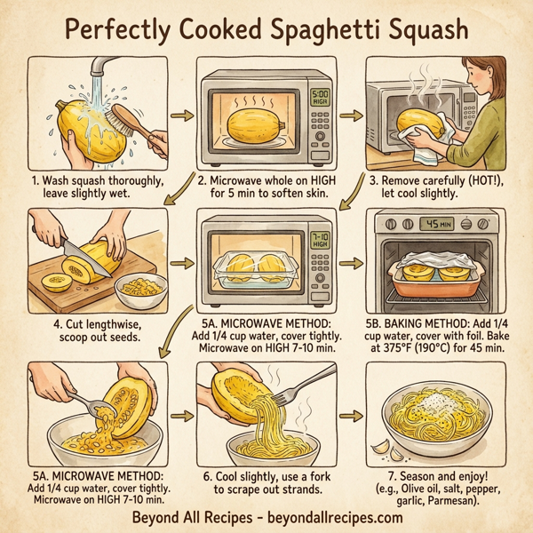 Perfectly Cooked Spaghetti Squash instructions