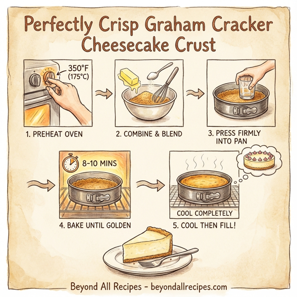 Perfectly Crisp Graham Cracker Cheesecake Crust instructions