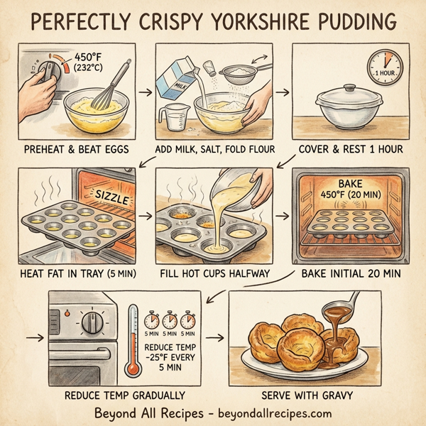 Perfectly Crispy Yorkshire Pudding instructions