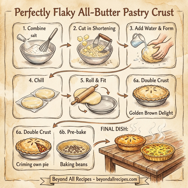 Perfectly Flaky All-Butter Pastry Crust instructions