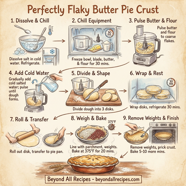 Perfectly Flaky Butter Pie Crust instructions