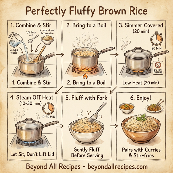Perfectly Fluffy Brown Rice instructions