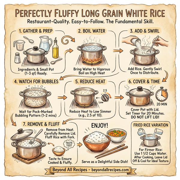 Perfectly Fluffy Long Grain White Rice instructions