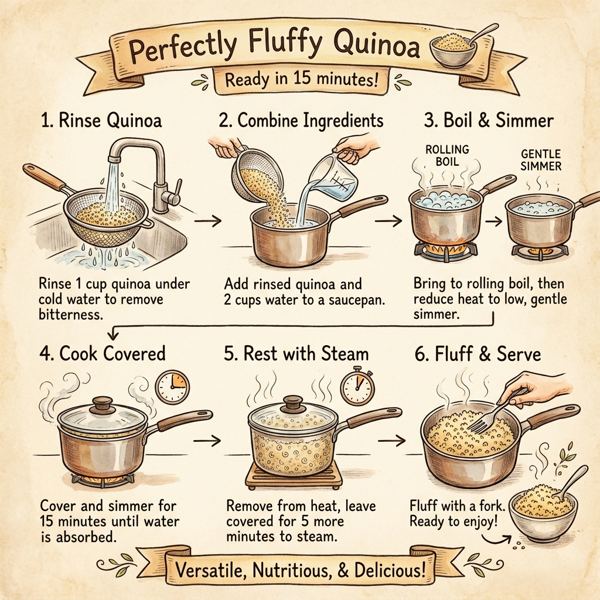 Perfectly Fluffy Quinoa instructions