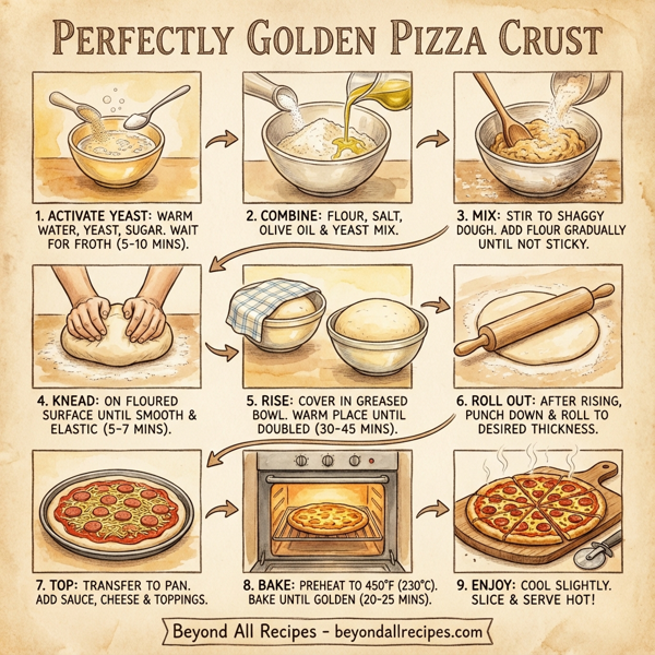 Perfectly Golden Pizza Crust instructions