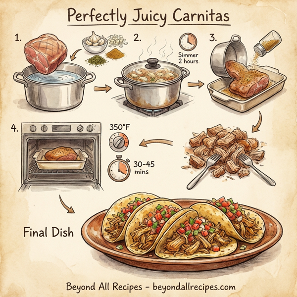 Perfectly Juicy Carnitas instructions