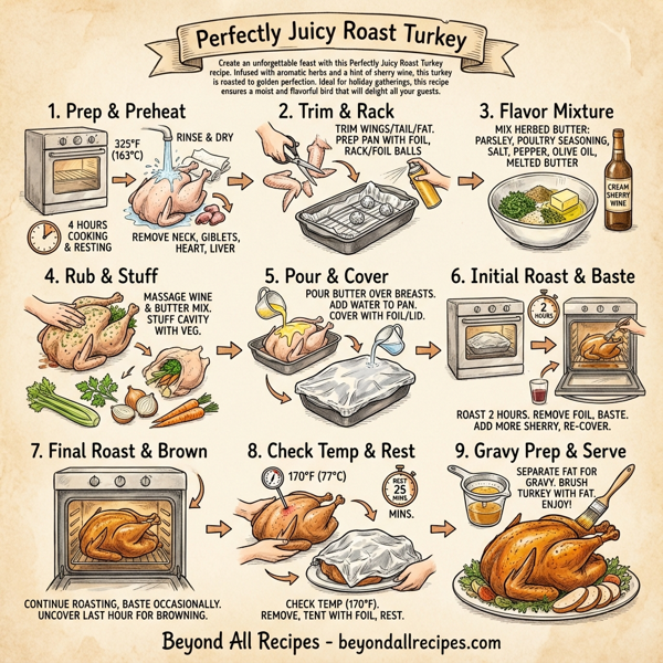Perfectly Juicy Roast Turkey instructions