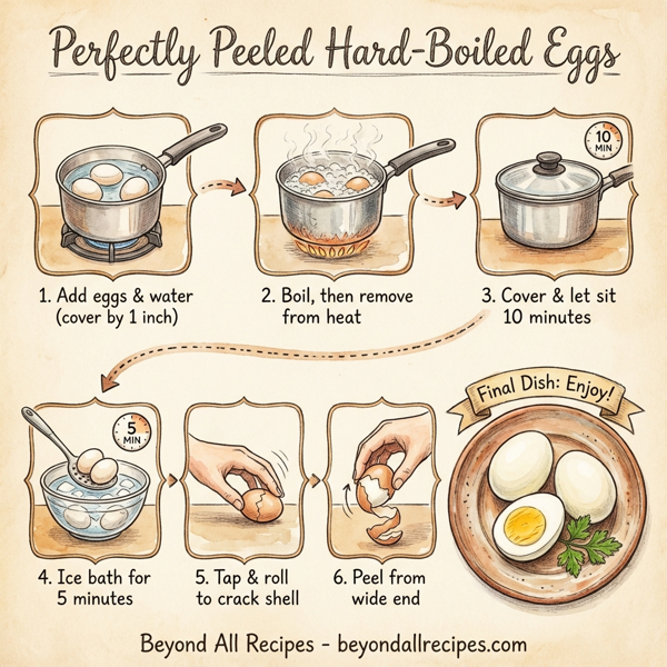 Perfectly Peeled Hard-Boiled Eggs instructions