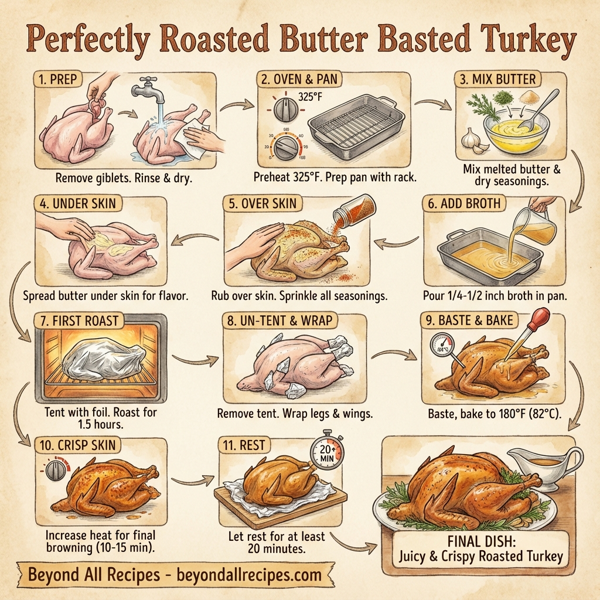 Perfectly Roasted Butter Basted Turkey instructions