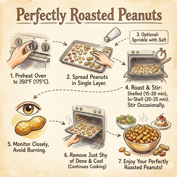Perfectly Roasted Peanuts instructions