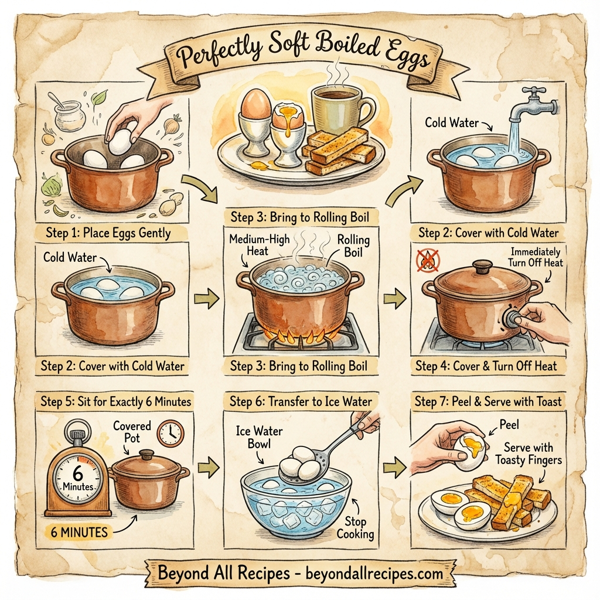 Perfectly Soft Boiled Eggs instructions